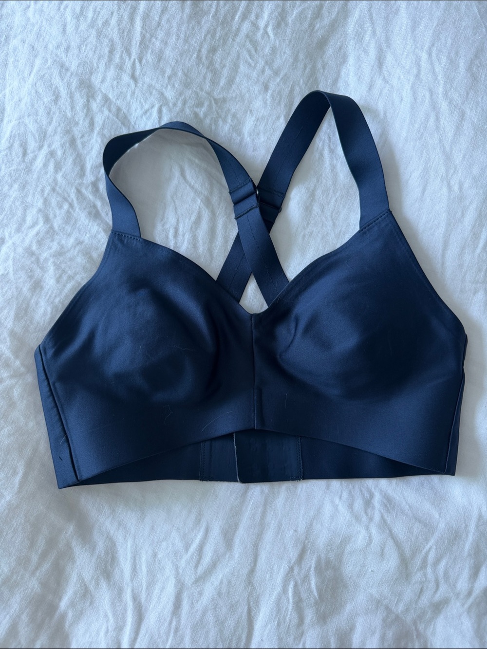 ALO Yoga Navy Molded Cup Cross-Back Wireless Bra